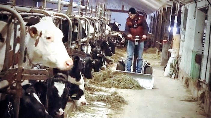Le gyropode Segway à la ferme Segway à la ferme