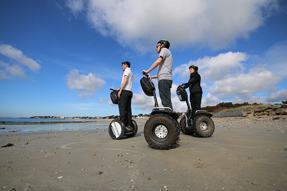 balade originale à Segway sur les plages du Morbihan