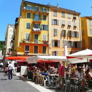 terrasse de la place Rossetti à nice