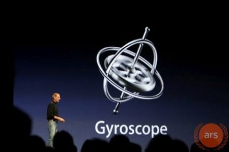 Keynote gyroscope Apple