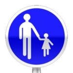 Panneau code route piéton