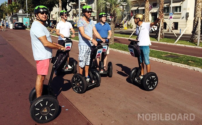 Segway sur la promenades des Anglais à Nice