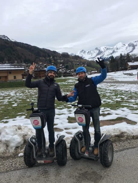 Balade et bonne humeur sur la neige en segway à Annecy