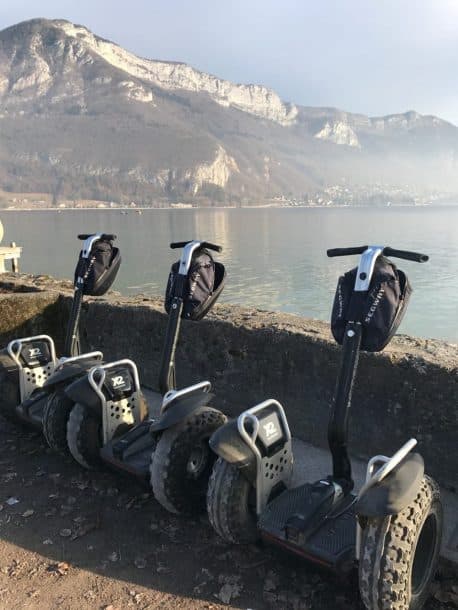 spot lac d'Annecy en gyropode segway