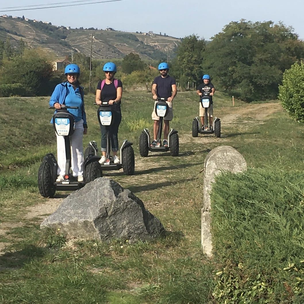 Circuit Via-Rhona Condrieu en gyropode Segway