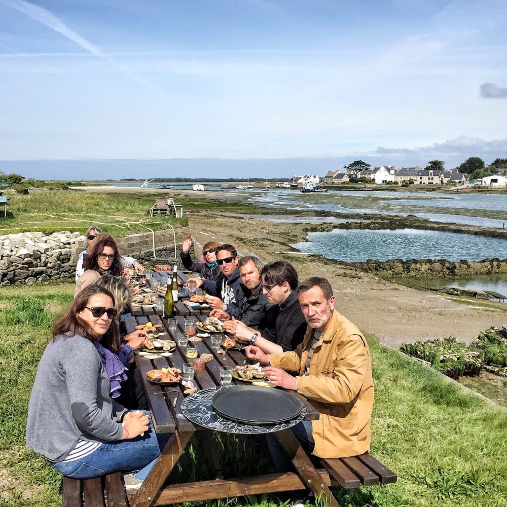 dégustation fruits de mer Carnac avec Mobilboard