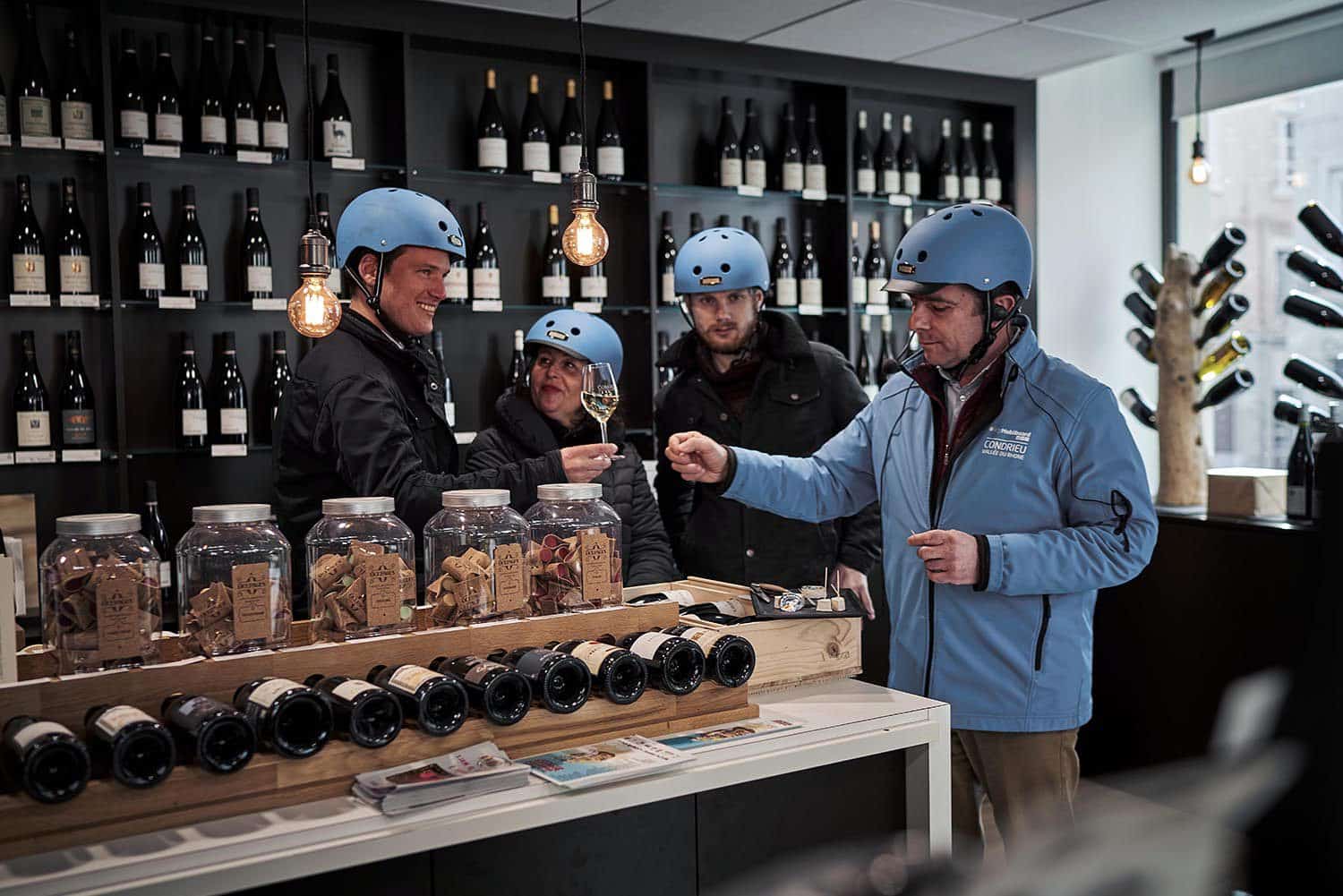 Dégustation vins à Vienne avec l'équipe Mobilboard
