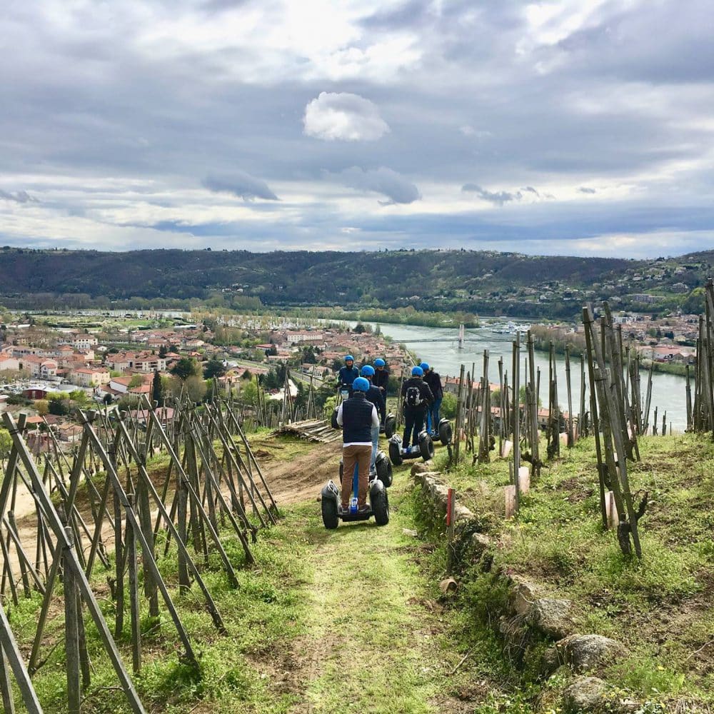 Visiter Condrieu à gyropode Segway