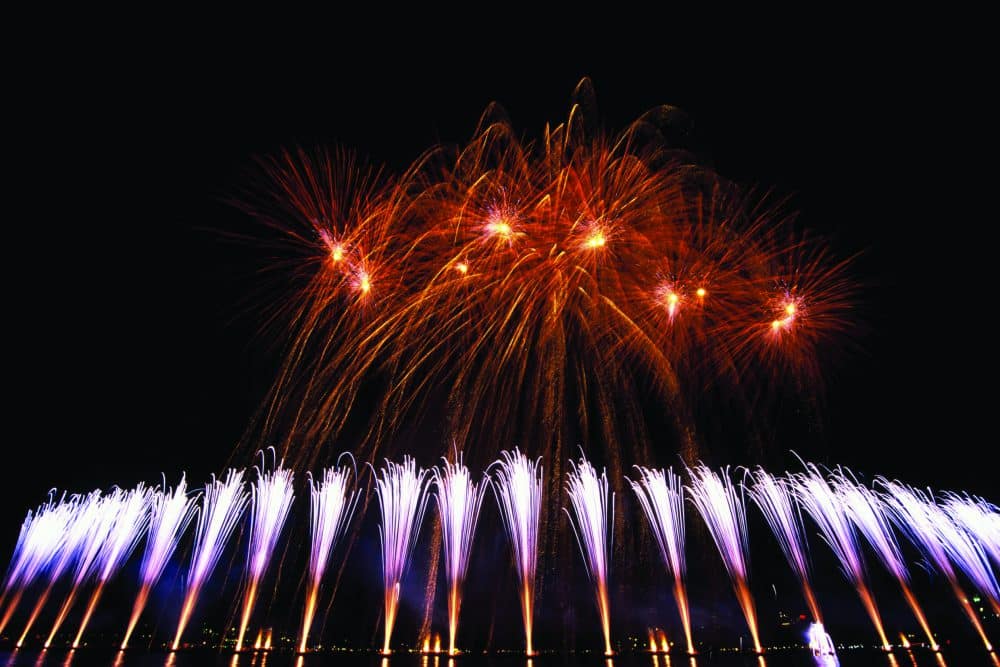 Le spectacle de la Fête du lac d'Annecy