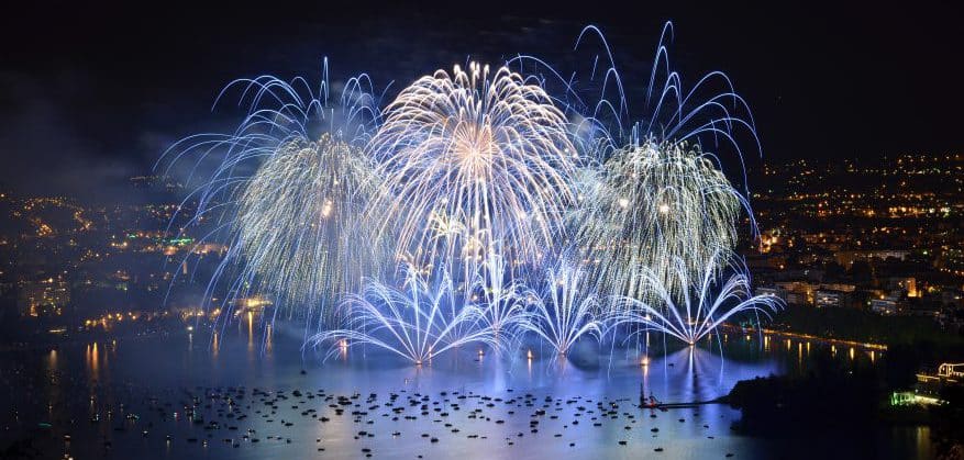 La Fête du Lac d'Annecy, spectacle pyrotechnique