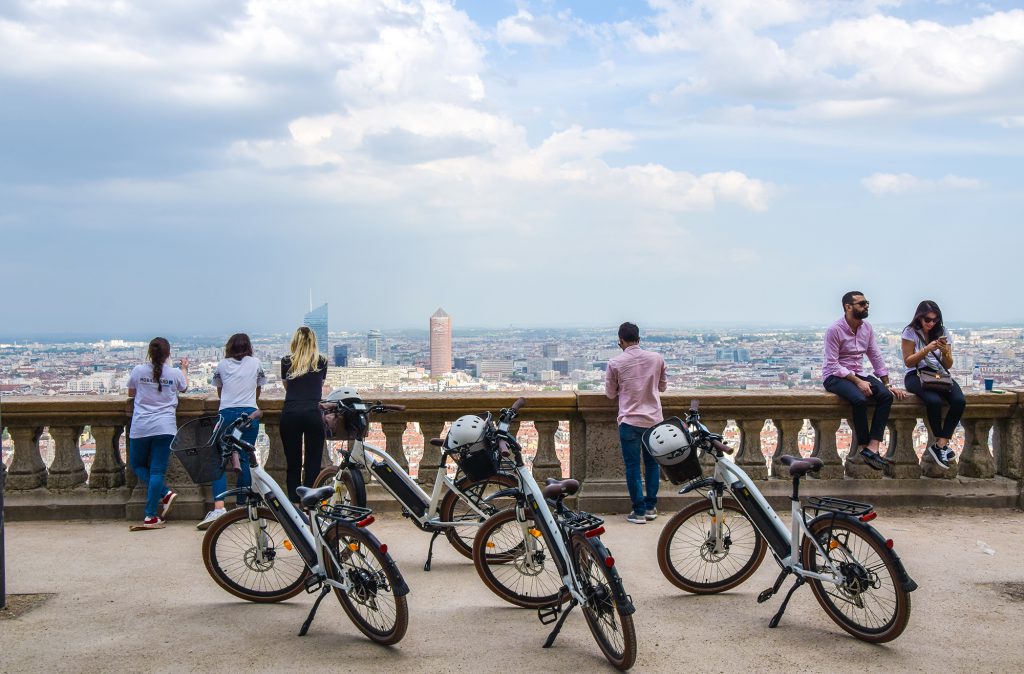 Visite guidée de Lyon à vélo électrique : colline de Fourvière