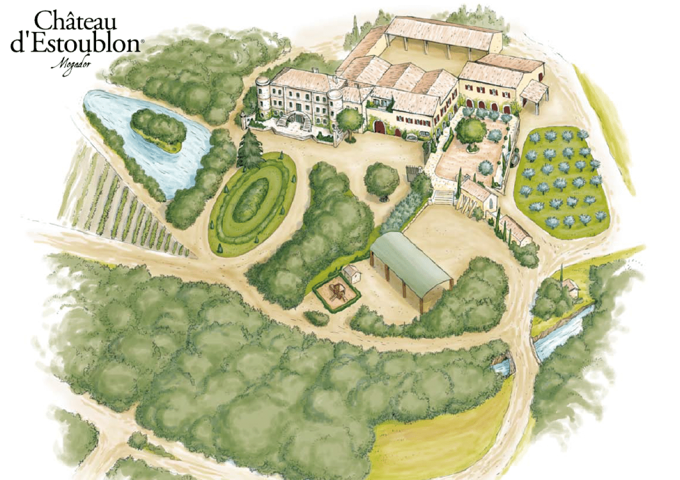 Carte du Domaine d'Estoublon