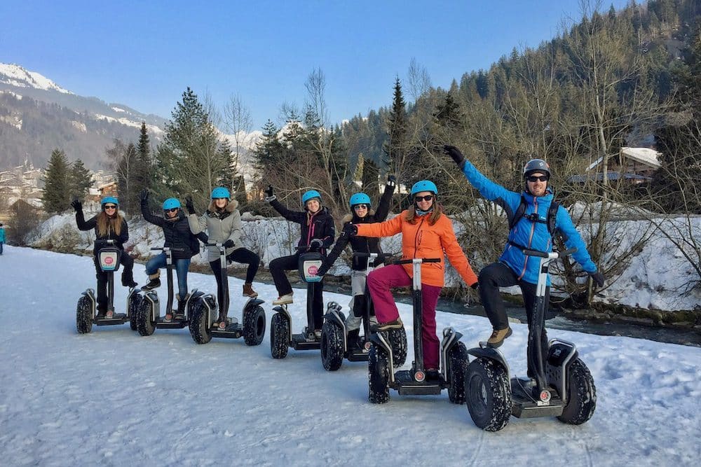 Balade gyropode Segway sur la neige à Annecy