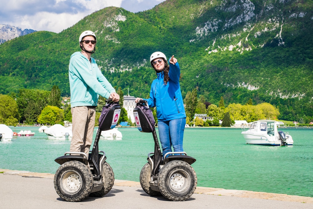 Amis à Segway à Annecy