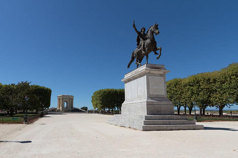 Place du Peyrou à Montpellier