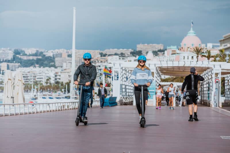 Les engins de déplacement personnel motorisé (EDPM) nice promenade des anglais