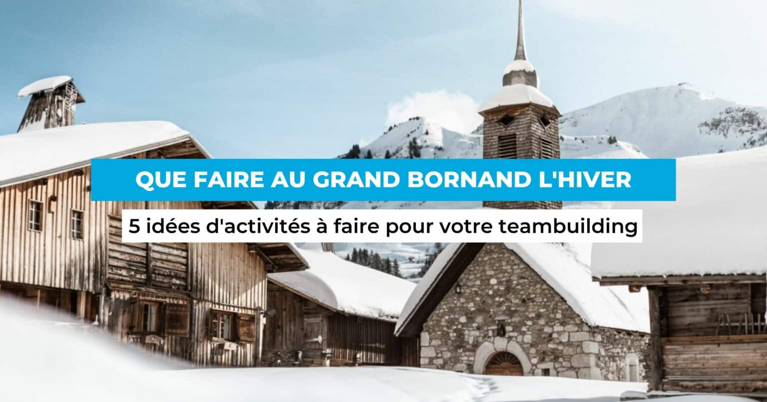 Top 5 des activités pour vos séminaires au Grand-Bornand l’hiver activités Grand Bornand